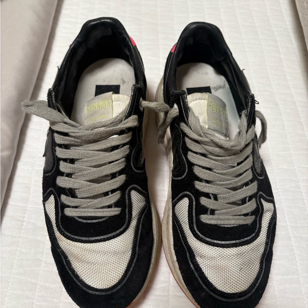 Golden Goose Black and White Sneakers